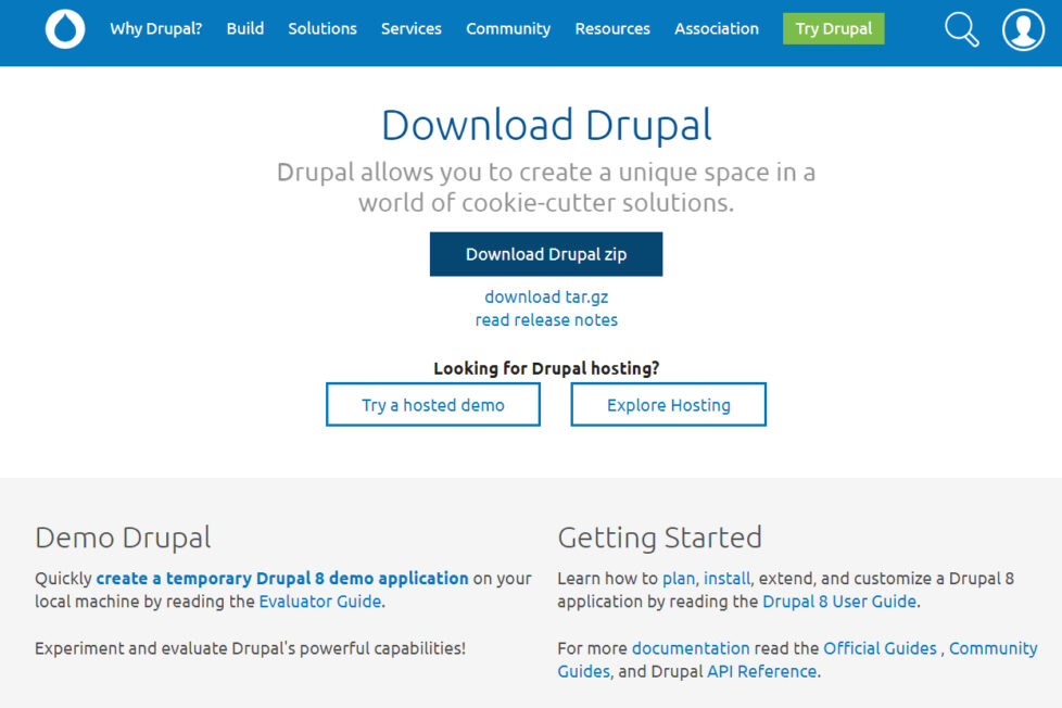 Como elegir un paquete de distribucion Drupal 7 u 8