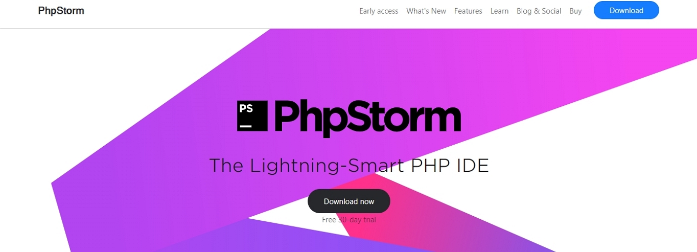 Sitio web de PhpStorm IDE