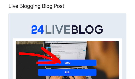 Haga clic para ver para iniciar el blog en vivo