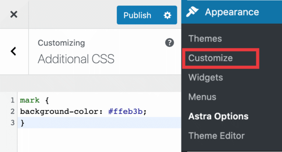 Configuración personalizada de CSS