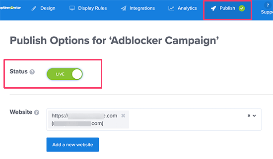 Publique su actividad de seguimiento de Adblock