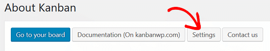 Complemento Kanban para WordPress - Configuración