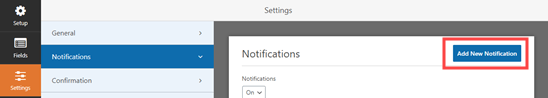 Agregar nuevas notificaciones en WPForms