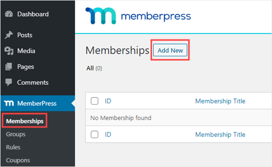 Agregar nuevos miembros en MemberPress
