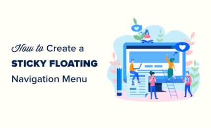 Como crear un menu de navegacion flotante fijo en WordPress