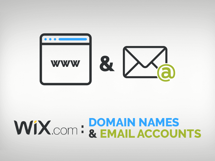 Wix dominios y cuentas de correo electrónico